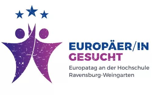 Das Logo für den Europatag mit dem Motto Europäer und Europäer gesucht.