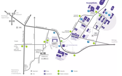 Campusplan Anfahrt