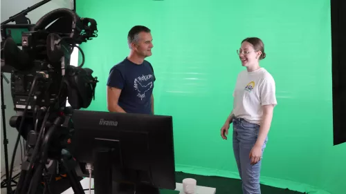 Greenscreen im Didaktikzentrum