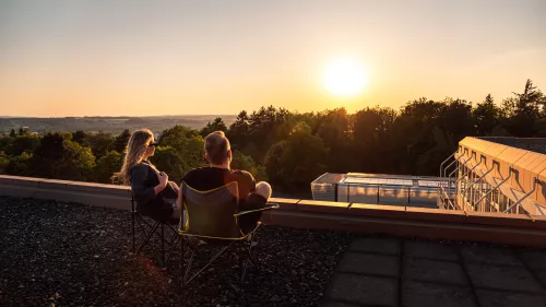 Master-Studierende Sonnenuntergang