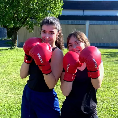 Teilnehmerinnen Kickboxen 