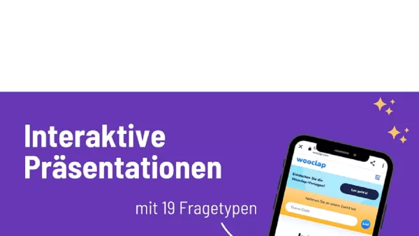 Wooclap - interaktive Präsentationen mit 19 Fragetypen