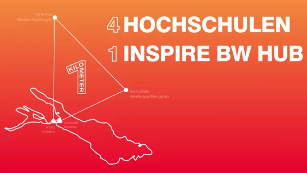 Grafische Darstellung des Hochschulverbunds "Kilometer 1"