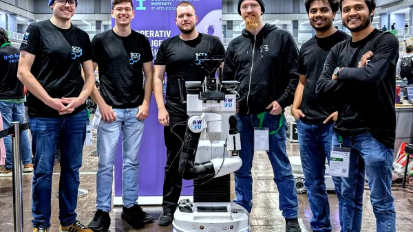 Team der RWU bei den German Open des RoboCups 2025 in Nürnberg