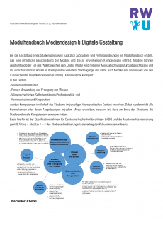 Mediendesign und digitalte Gestaltung B. Sc. Modulhandbuch WS2021